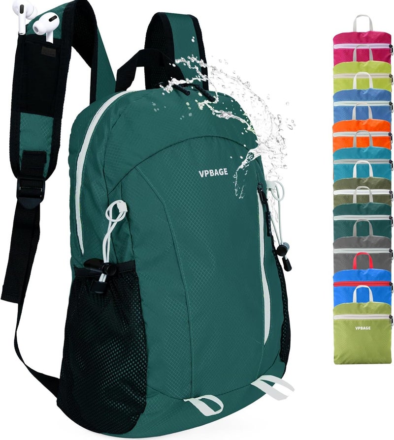 VPBAGE Store 15L Water-resistant Hiking Daypack, Small Backpack Travel Outdoor, Lightweight Day Pack with Tool Loops - Image 1